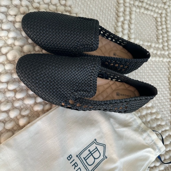 Birdies The Starling Woven Loafers Vegan Leather Slip On Shoes. New! - Picture 3 of 5